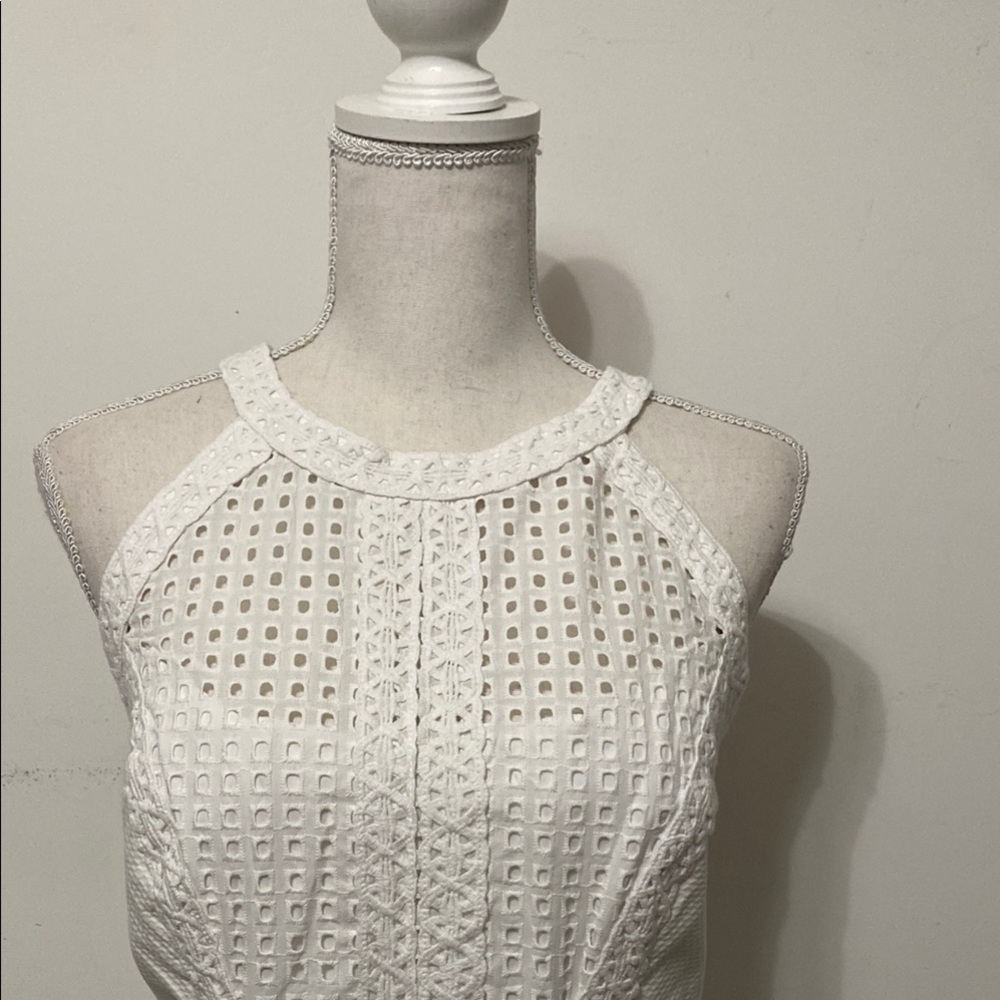 Lilly Pulitzer Cream Halter Sheath Mini Dress - Picture 3 of 5
